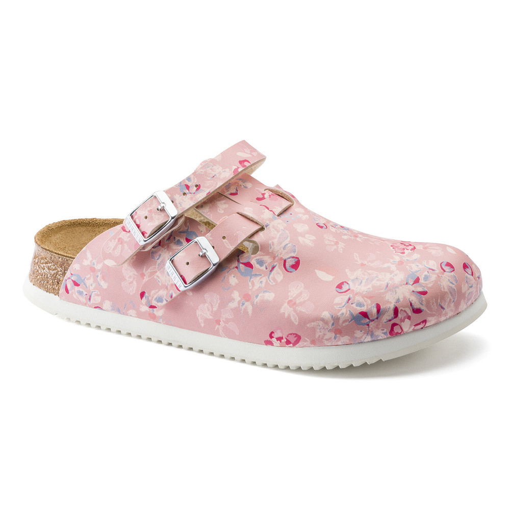 Birkenstock Clog Kay Superlauf, Birko-Flor, Flower Field Rose, schmal, Gr. 35