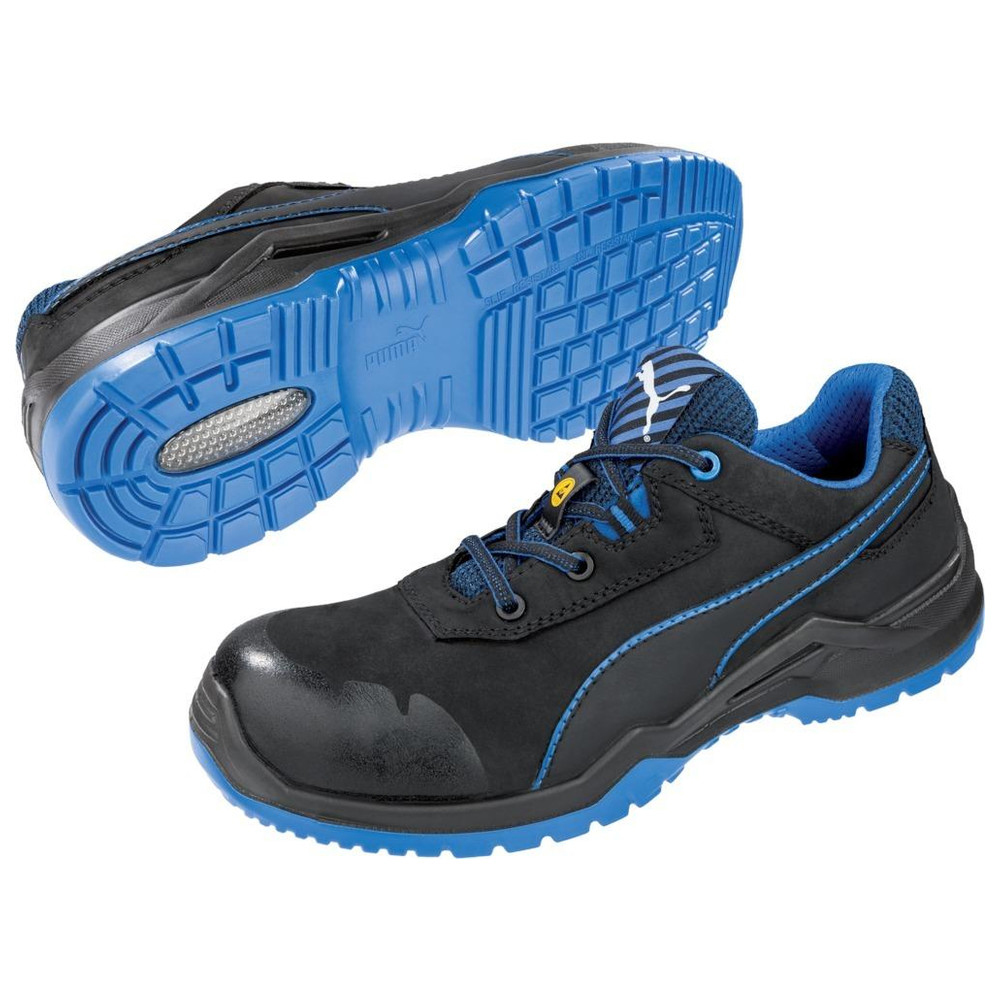 Puma Safety Halbschuh 644220, ESD, S3, Gr. 43, schwarz/blau