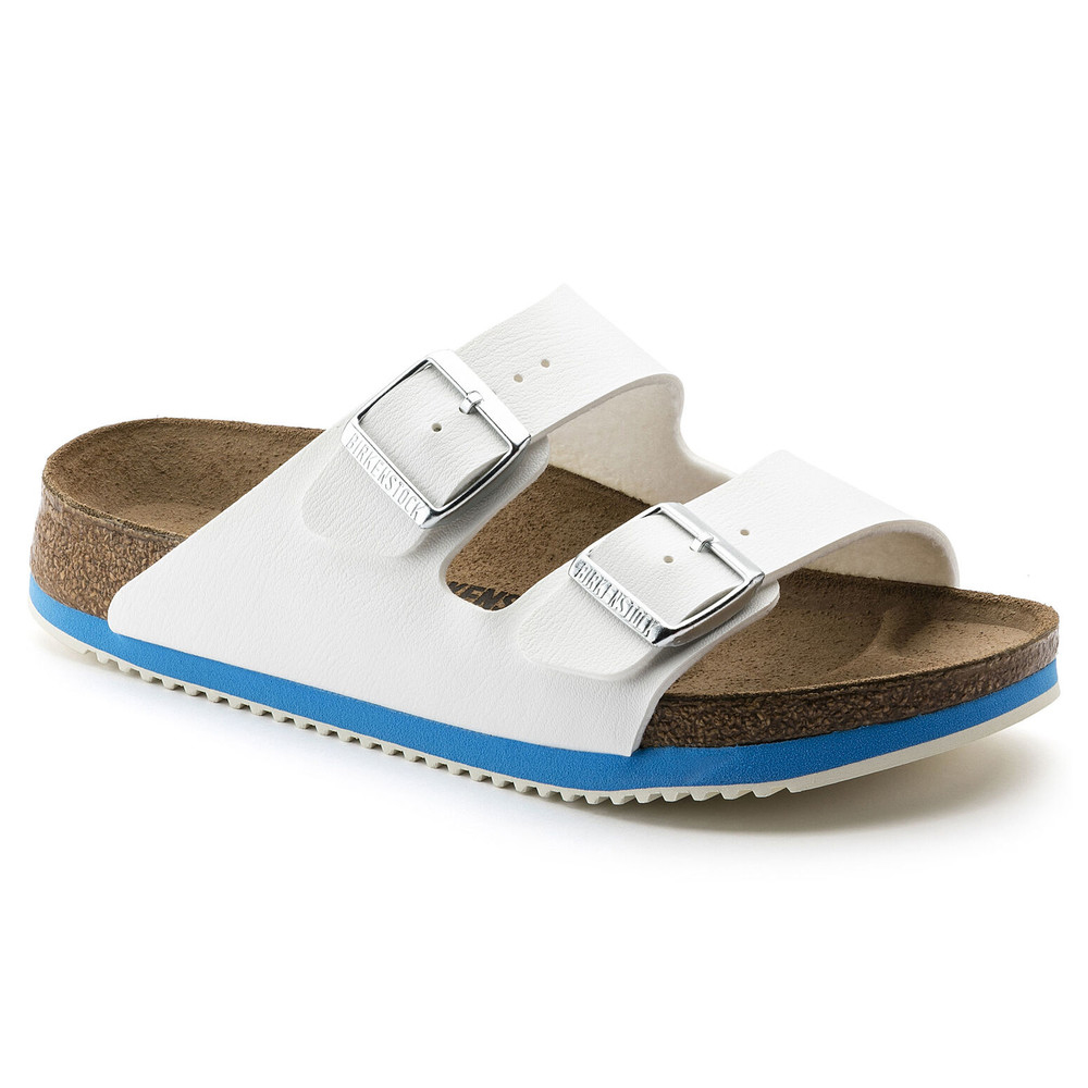 Birkenstock Sandale Arizona Super Grip, Birko-Flor, weiß, normal, Größe 35